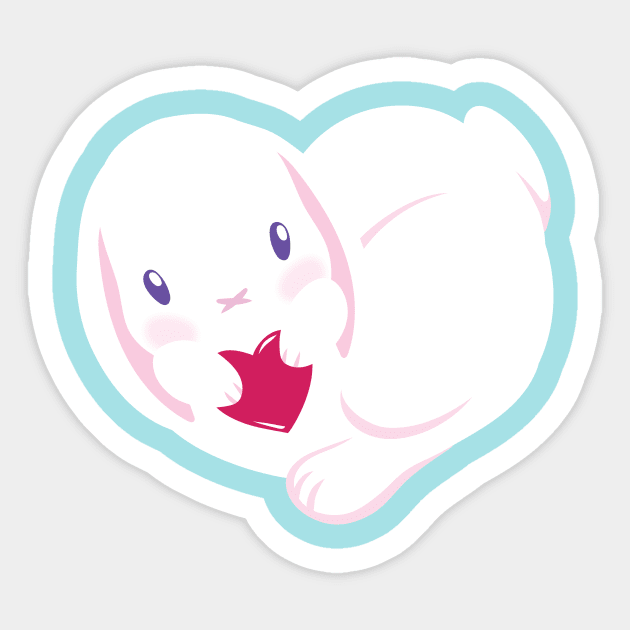 Bunny Hugs Sticker by merumori